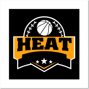 Personalized Basketball Heat Proud Name Vintage Beautiful Posters and Art